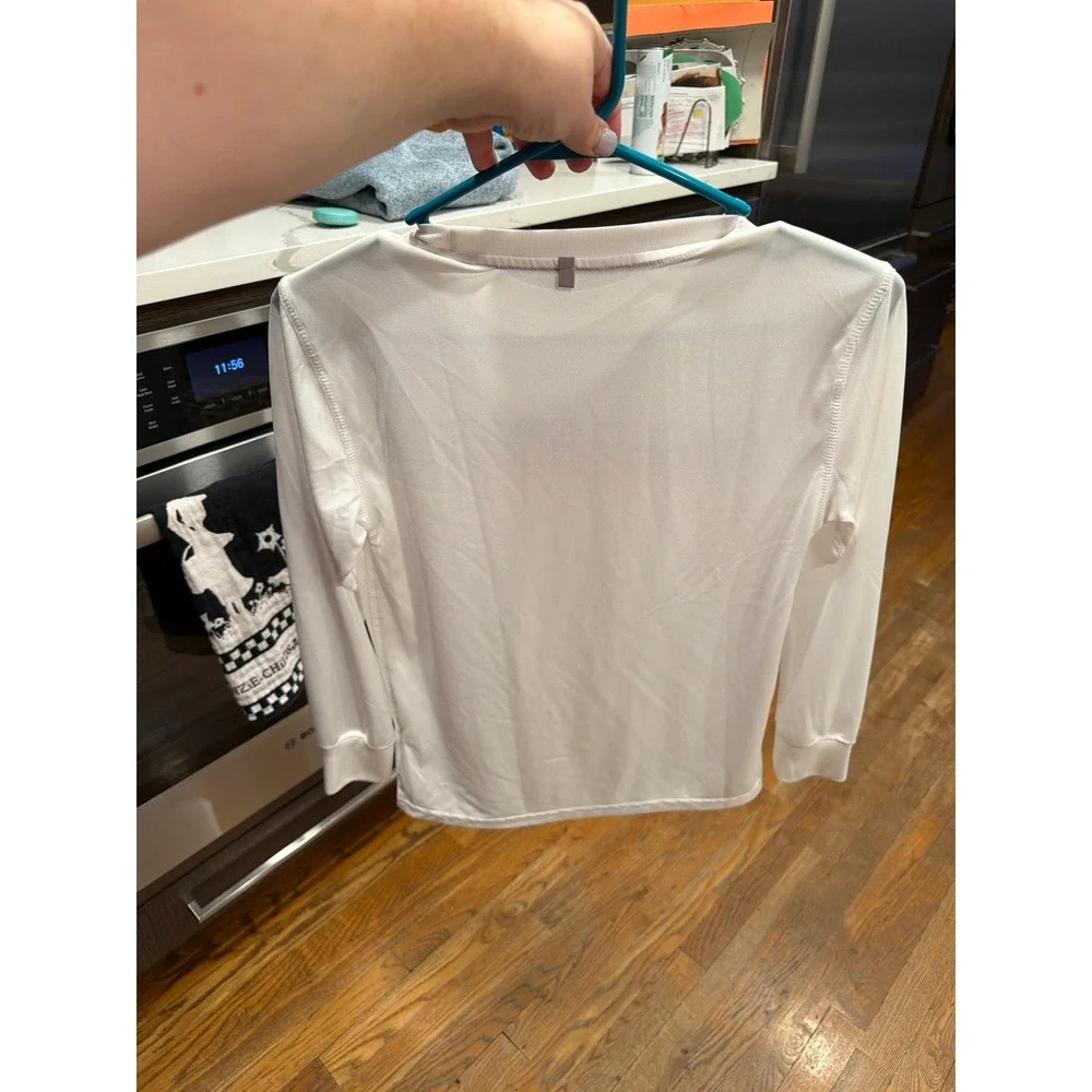Polo Ralph Lauren Polo Sport Long Sleeve‎ T-shirt in white boys XL